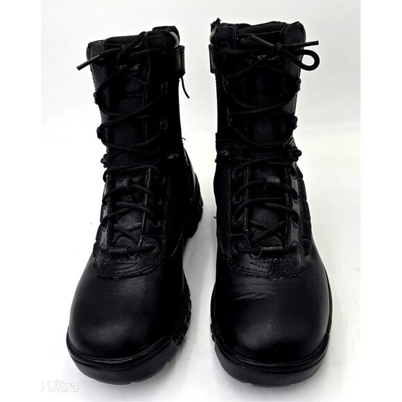 Bates Tactical Sport Boots Black Leather Side Zip Slip resistant Women's 7.5M - Picture 4 of 9